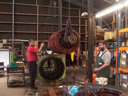 Alternator ready for rewounding service